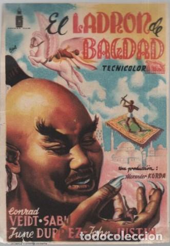 Cine: PROGRAMA DE CINE: EL LADRON DE BAGDAD PC-11547