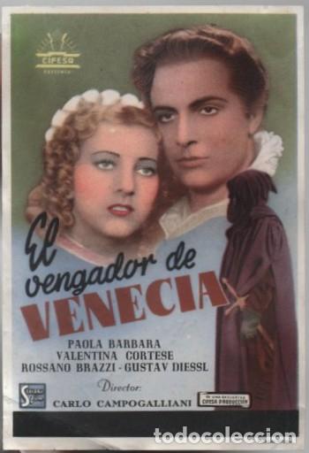 Cine: PROGRAMA DE CINE: EL VENGADOR DE VENECIA PC-11554