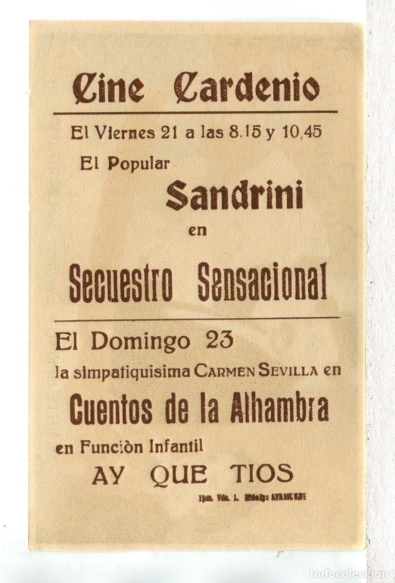 Cine: SECUESTRO SENSACIONAL, con Luis Sandrini. - Foto 2
