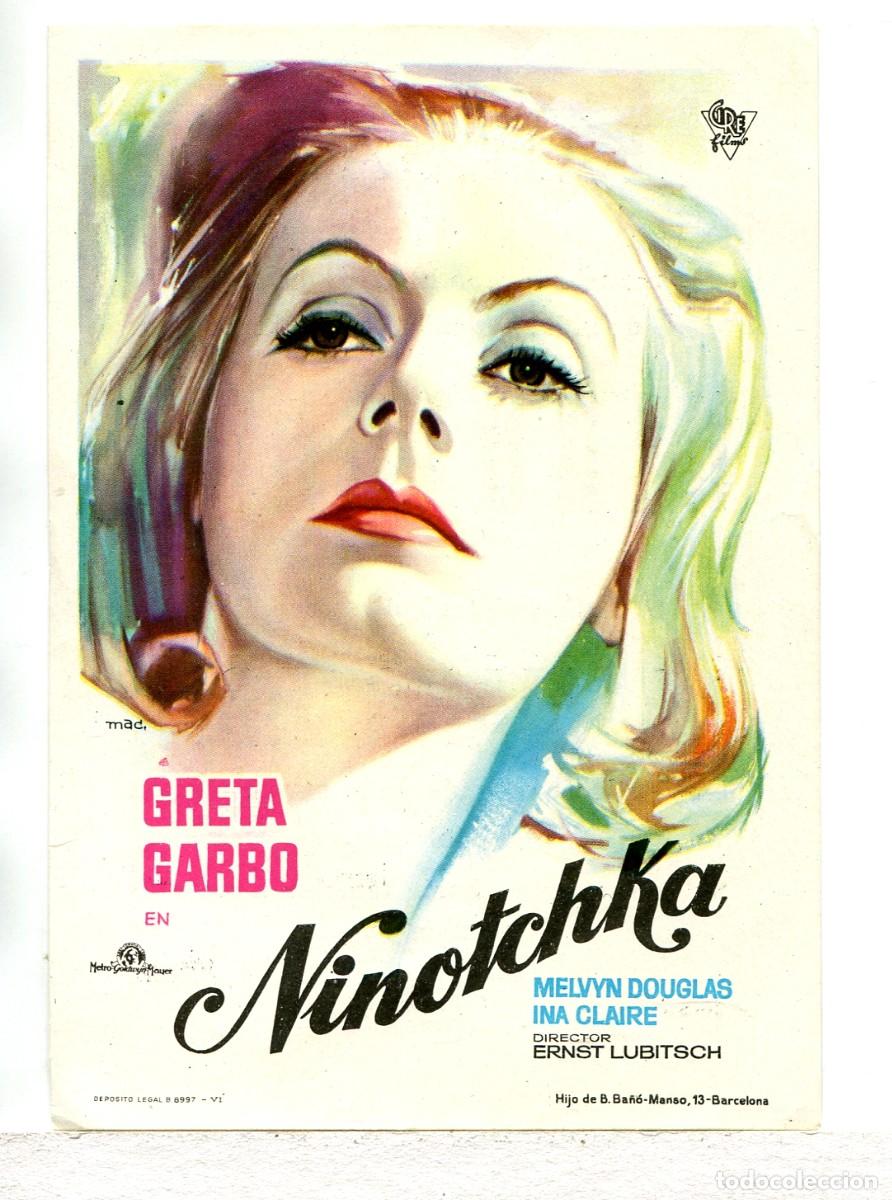 Cine: NINOTCHKA, con Greta Garbo.