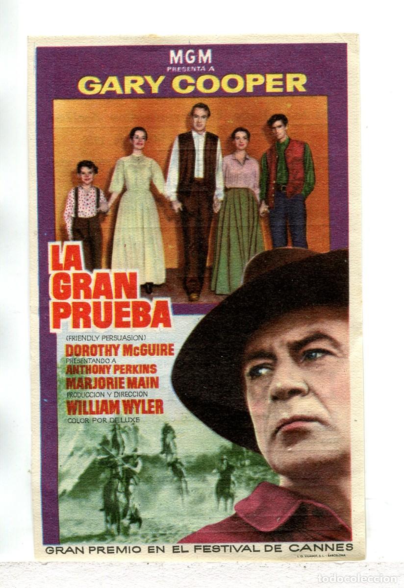 Cine: LA GRAN PRUEBA, con Gary Cooper.