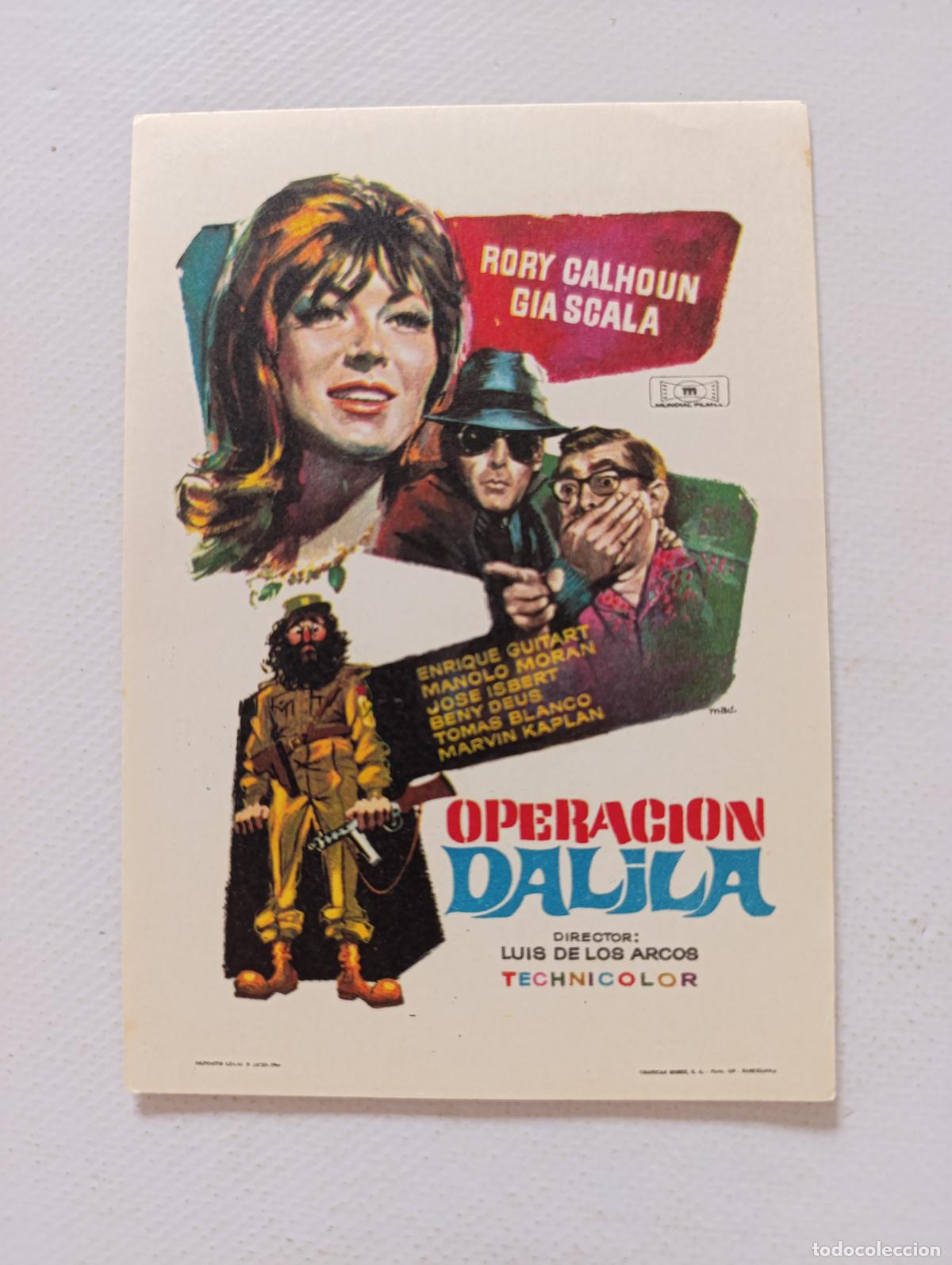 Cine: FOLLETO DE MANO - OPERACION DALILA - RORY CALHOUN - SIN PUBLICIDAD (150C)