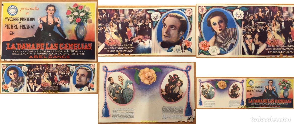Cine: LA DAMA DE LAS CAMELIAS, JAIME COSTA, PROGRAMA CINE, DOBLE, YVONNE PRINTEMPS, 1934, La Dame aux
