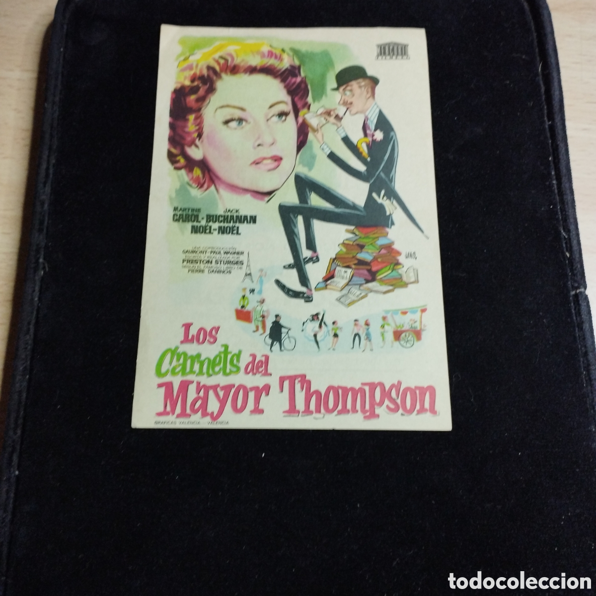 Cine: Programa de cine sencillo. Los carnets del Mayor Thompson. Mart&iacute;nez Carol. Las Arenas Sans.