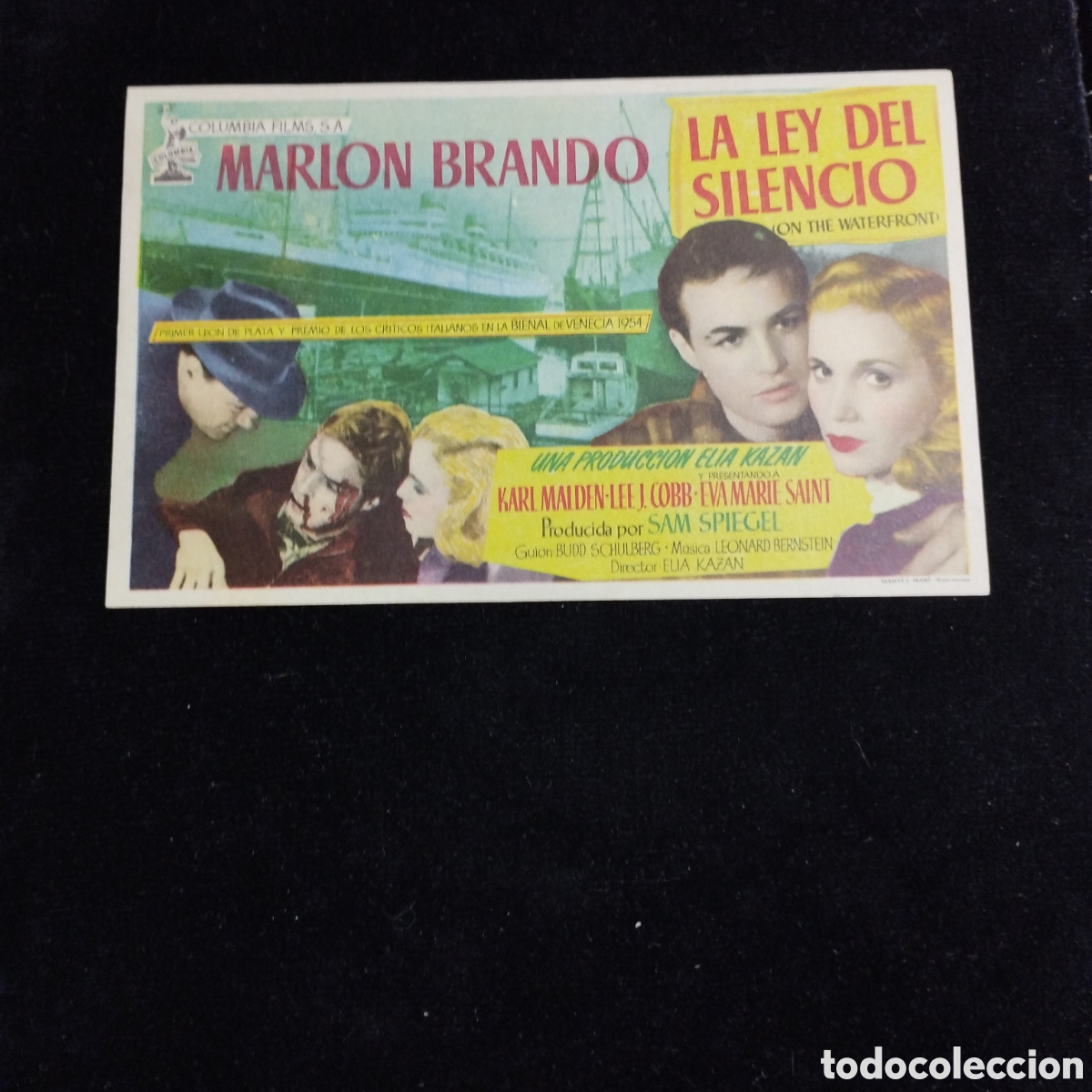 Cine: Programa de cine sencillo. La ley del silencio. Marlon Brando. 1955. Bohemio y Galileo
