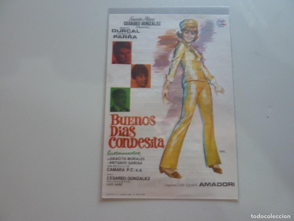 Cine: Folleto de cine BUENOS DIAS CONDESITA con publicidad