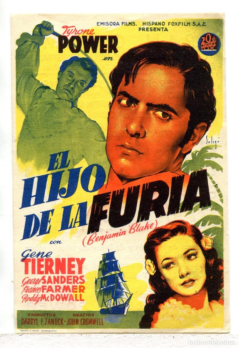 Cine: EL HIJO DE LA FURIA, con Tyrone Power.