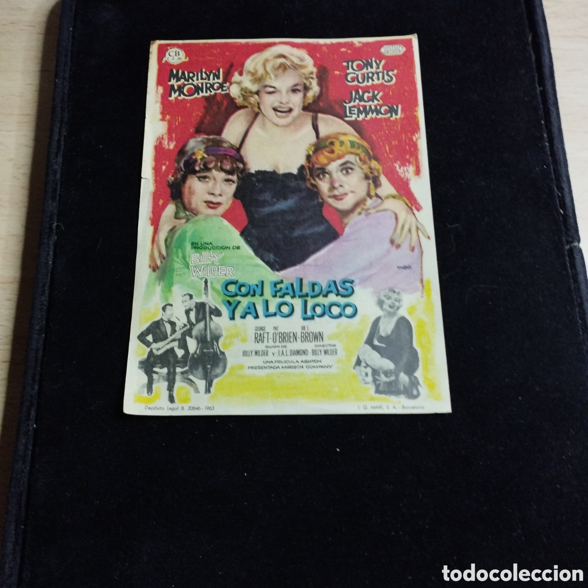 Cine: Programa de cine sencillo. Con faldas y a lo loco. Marilyn Monroe. Tony Curt&iacute;s. 1964. Bohemio y Gali