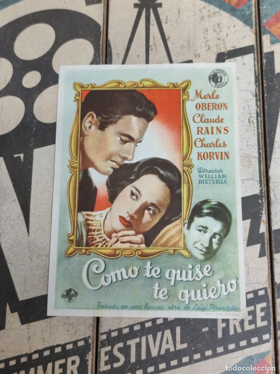 Cine: Como te quise te quiero con publicidad Cine Echegaray Malaga