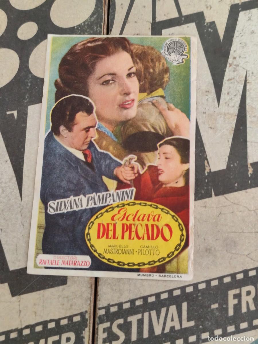 Cine: Esclava del pecado con publicidad Casino La Bauma Castellbell y Vilar