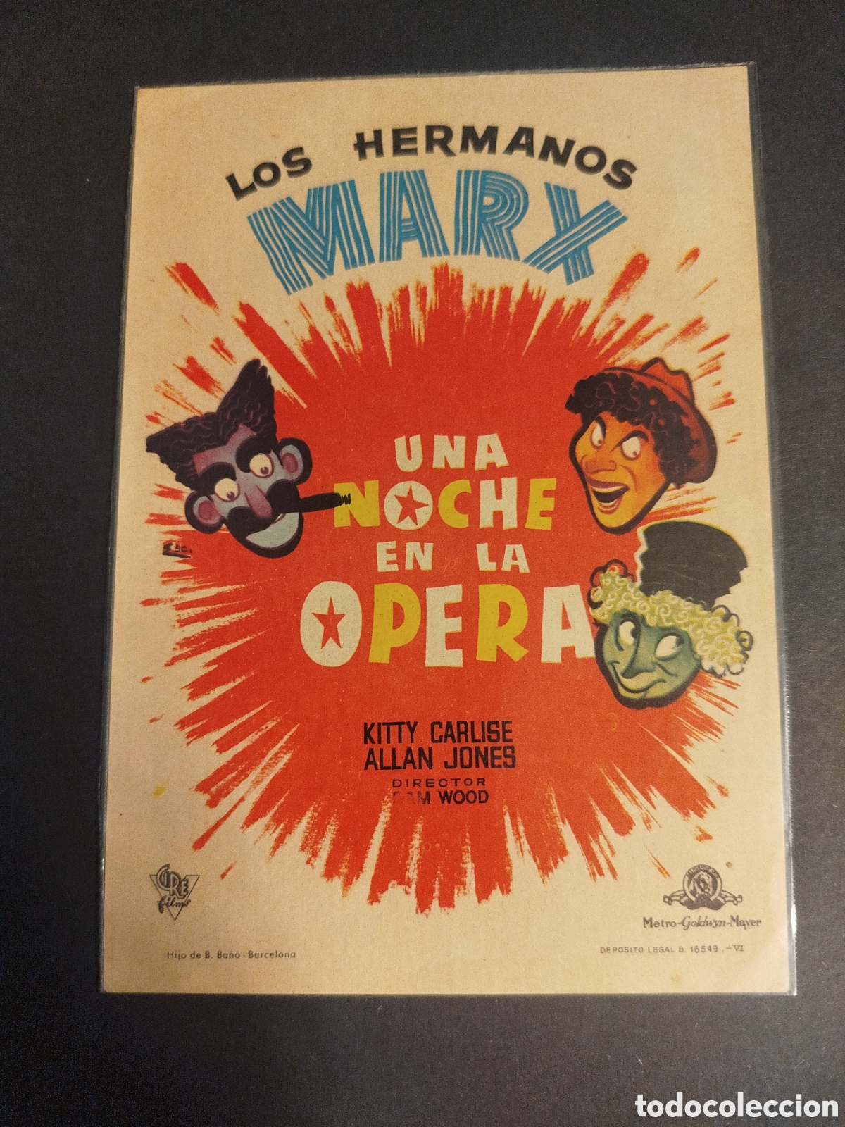 Cine: UNA NOCHE EN LA OPERA S/PUBLICIDAD - Foto 1