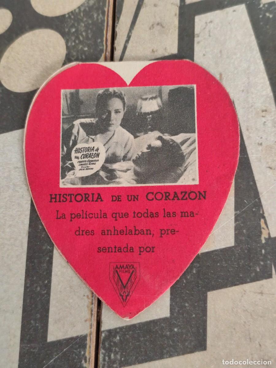 Cine: Historia de un coraz&oacute;n doble troquelado con publicidad Casino La Bauma Castellbell y Vilar