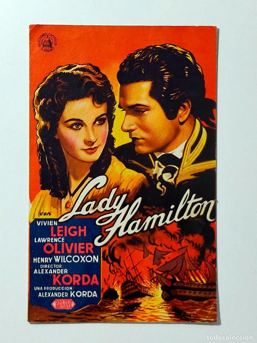 Cine: Programa Doble Orig LADY HAMILTON. Vivian Leight, Lawrence Olivier... - Sin cine impreso