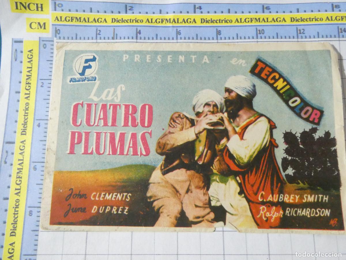 Cine: PROGRAMA MANO PELICULA LAS CUATRO PLUMAS. 372 - Foto 1