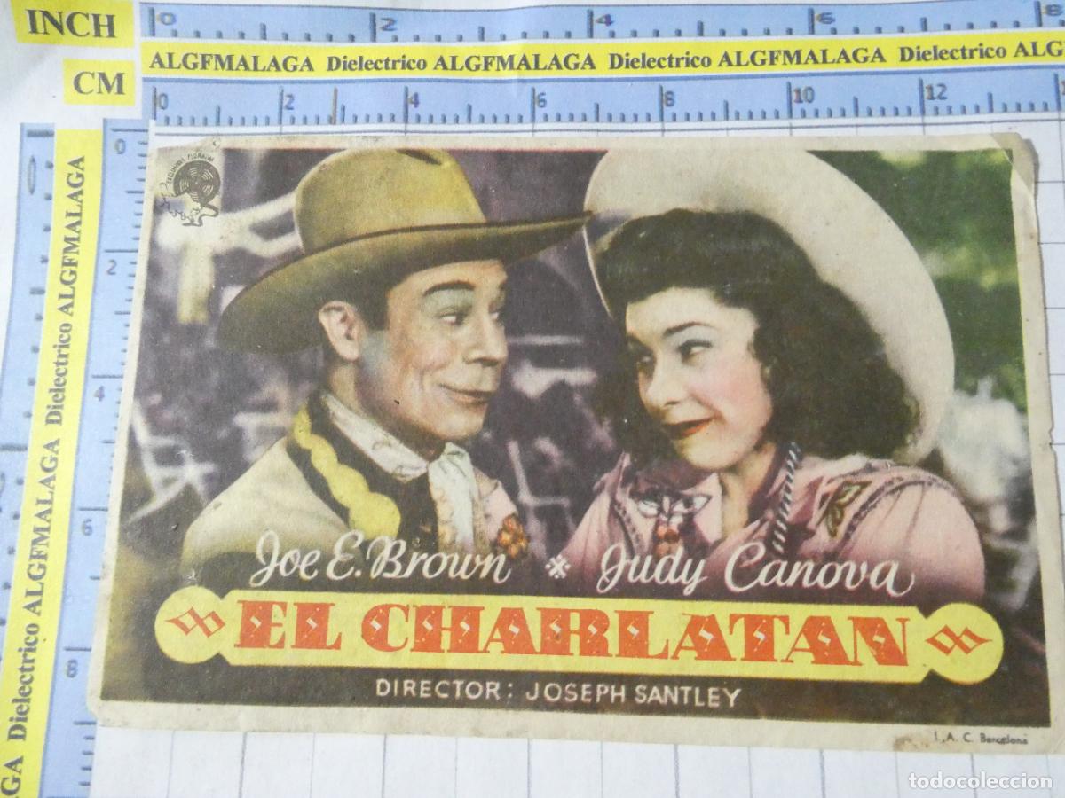 Cine: PROGRAMA MANO PELICULA EL CHARLAT&Aacute;N PUBLICIDAD CINE ECHEGARAY M&Aacute;LAGA. 377