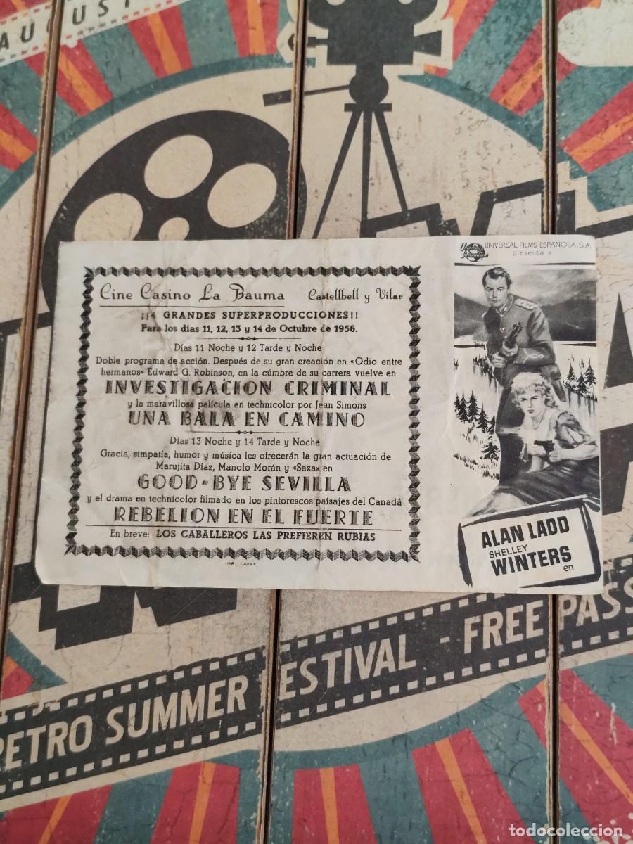 Cine: Rebeli&oacute;n en el fuerte con publicidad Casino La Bouma Castellbell y Vilar