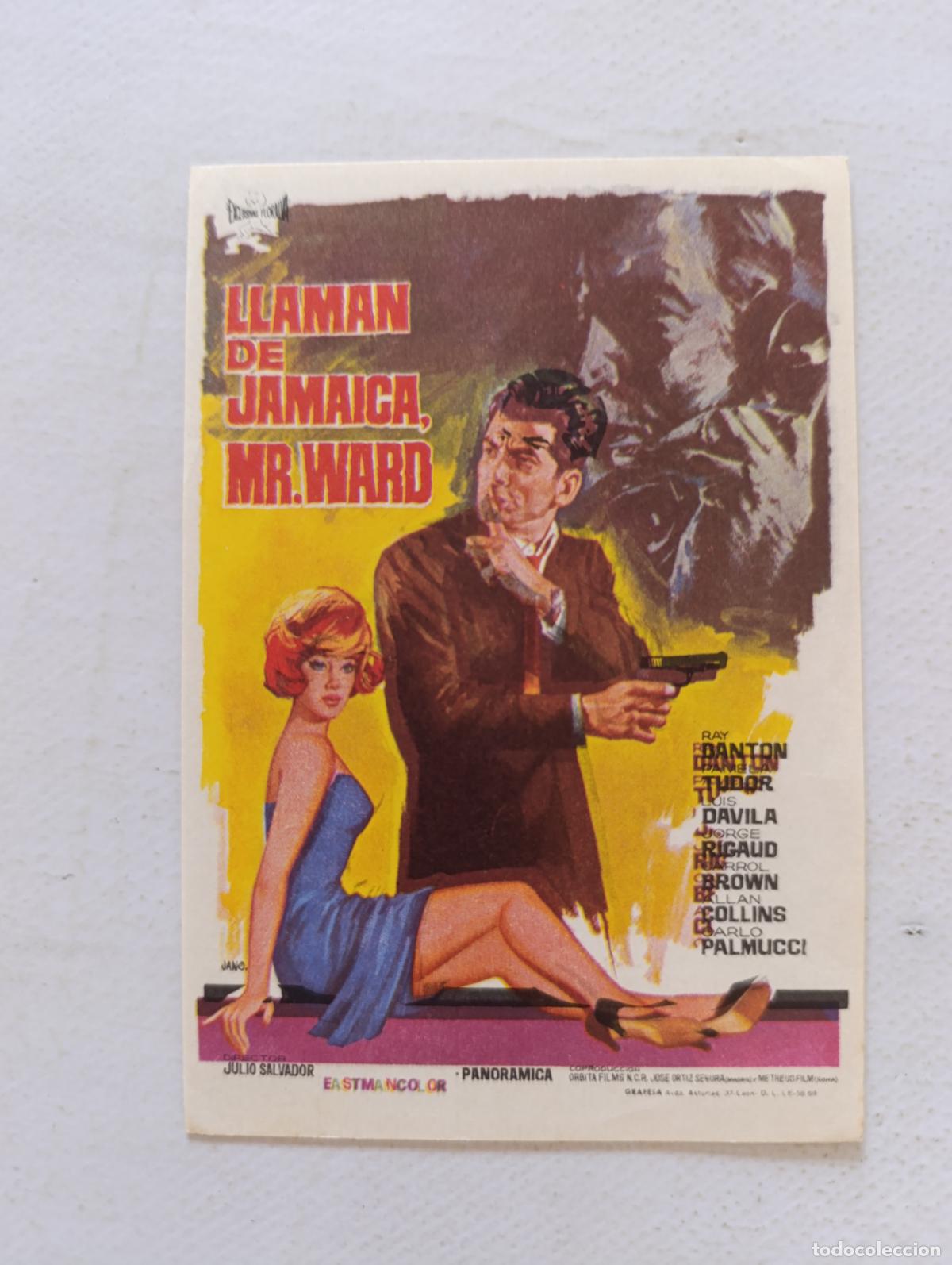 Cine: FOLLETO DE MANO - LLAMAN DE JAMAICA, MR. WARD - SIN PUBLICIDAD (150G)
