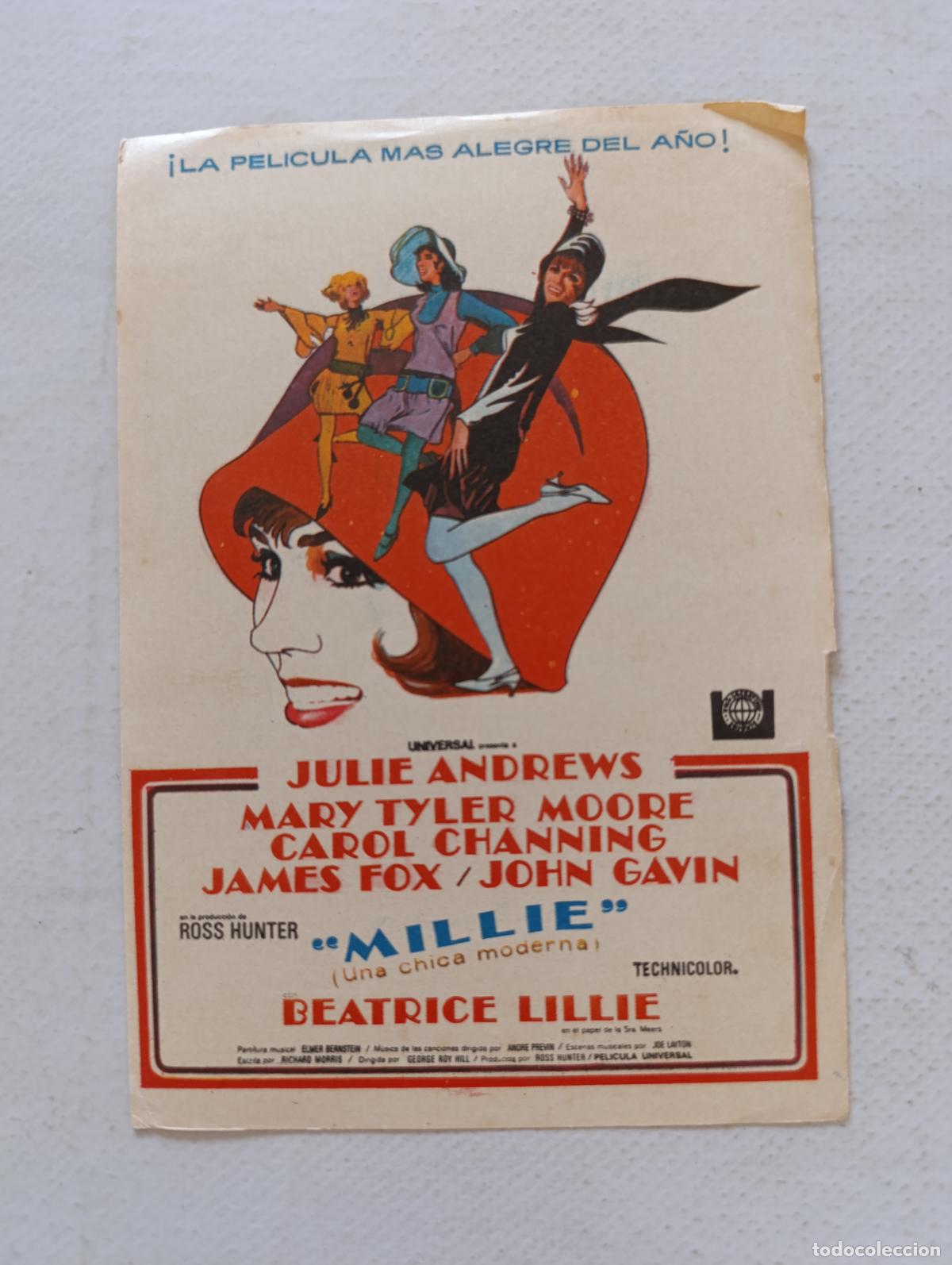 Cine: FOLLETO DE MANO - MILLIE (UNA CHICA MODERNA) - JULIE ANDREWS - SIN PUBLICIDAD (150H)