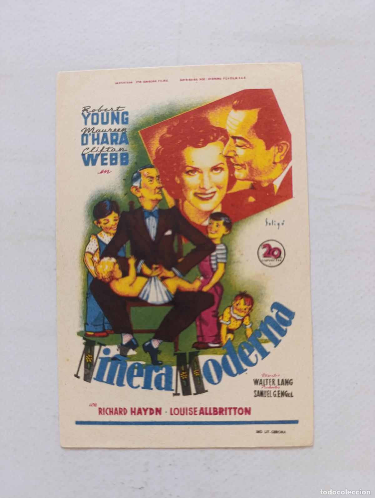 Cine: FOLLETO DE MANO - NI&Ntilde;ERA MODERNA - ROBERT YOUNG, MAUREEN O'HARA - SIN PUBLICIDAD (150H)