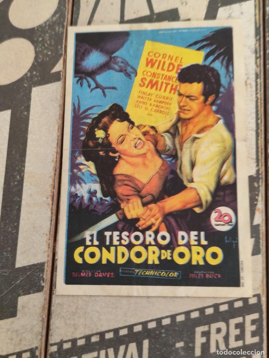 Cine: El tesoro del C&oacute;ndor de oro con publicidad Casino La Bauma Castellbell y Vilar