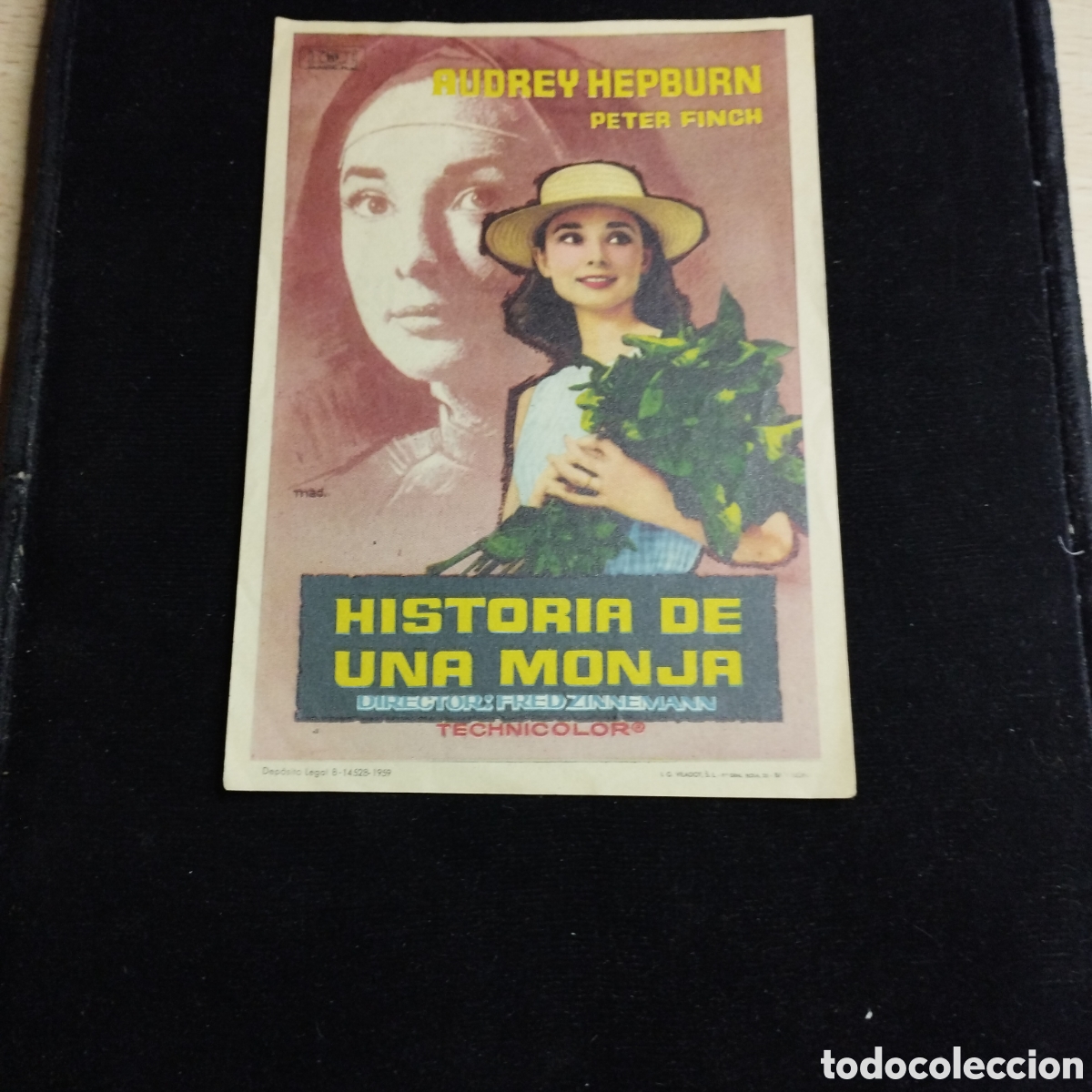 Cine: Programa de cine sencillo. Historia de una monja. Audrey Hepburn. 1961. Bohemio y Galileo