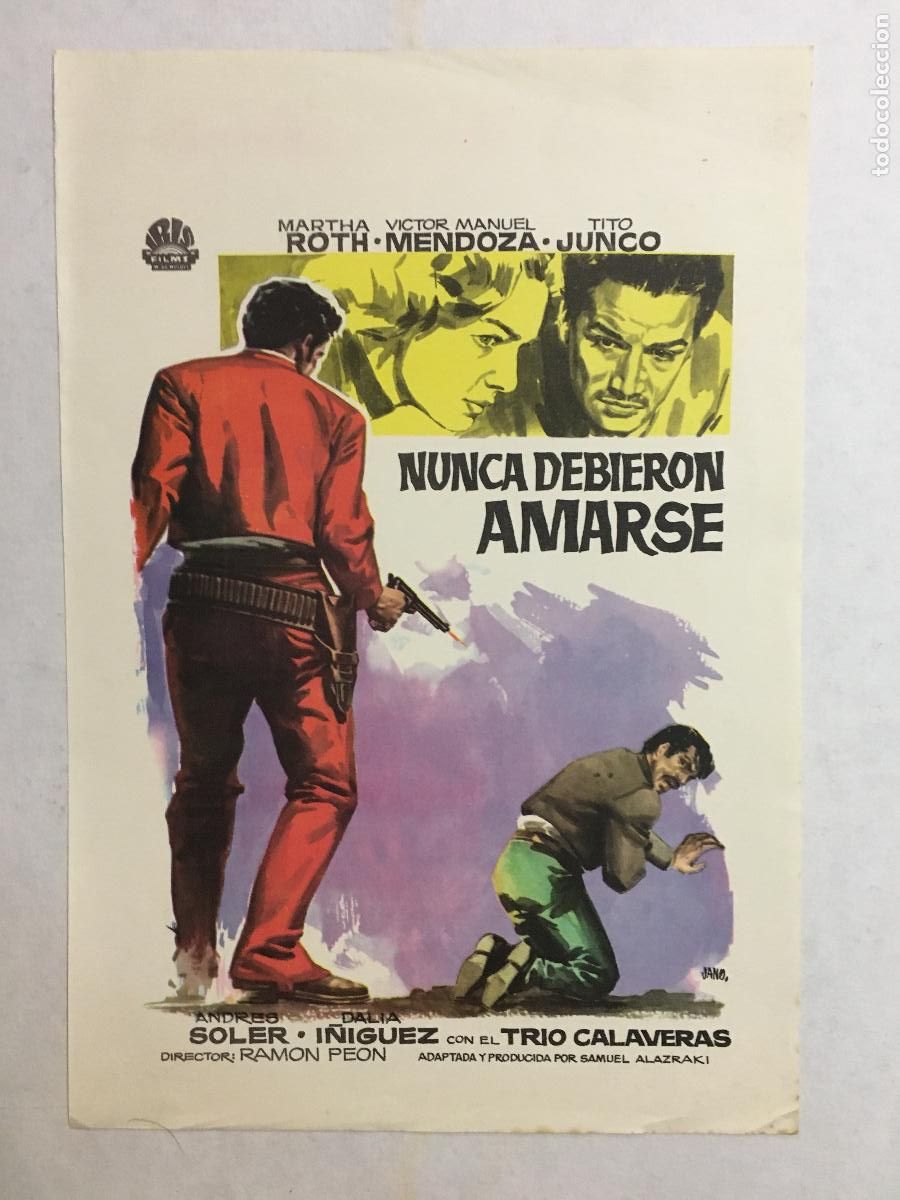 Cine: PTEB 109 NUNCA DEBIERON AMARSE PROGRAMA PASQUIN IRIS MARTHA ROTH TITO JUNCO - Foto 1