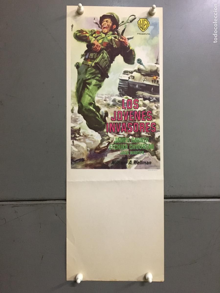 Cine: PTEB 109 LOS JOVENES INVASORES PROGRAMA PASQUIN WARNER JAMES GARNER WILLIAM A. WELLMAN CIRIELLO
