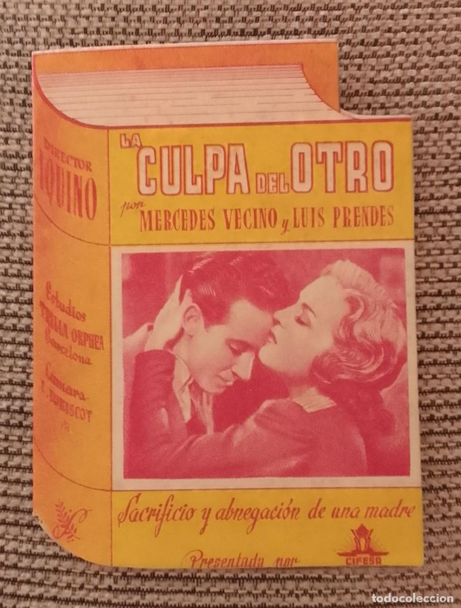 Cine: PROGRAMA DE CINE. LA CULPA DEL OTRO. DOBLE. CINE CENTRO ESPA&Ntilde;OL. DE MANO.