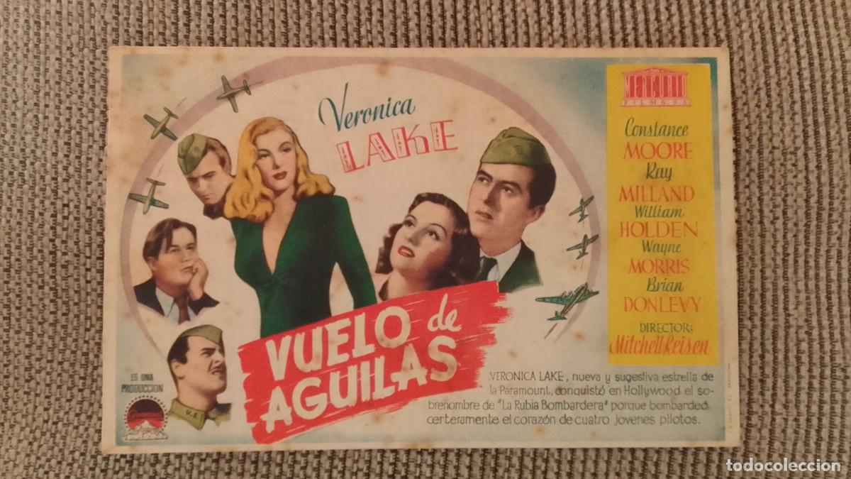 Cine: PROGRAMA DE CINE. VUELO DE AGUILAS. CINE CENTRO ESPA&Ntilde;OL. PALAFRUGELL. DE MANO.