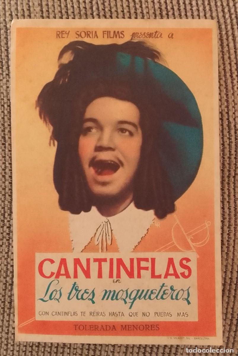 Cine: PROGRAMA DE CINE. LOS TRES MOSQUETEROS. CANTINFLAS. CINE IDEAL. CASTELLO DE AMPURIAS. DE MANO.