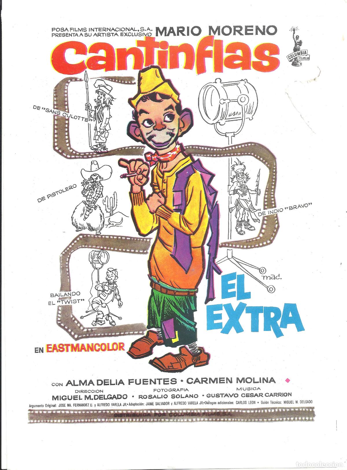 Cine: PTEB 109 EL EXTRA PROGRAMA PASQUIN COLUMBIA CANTINFLAS MAC