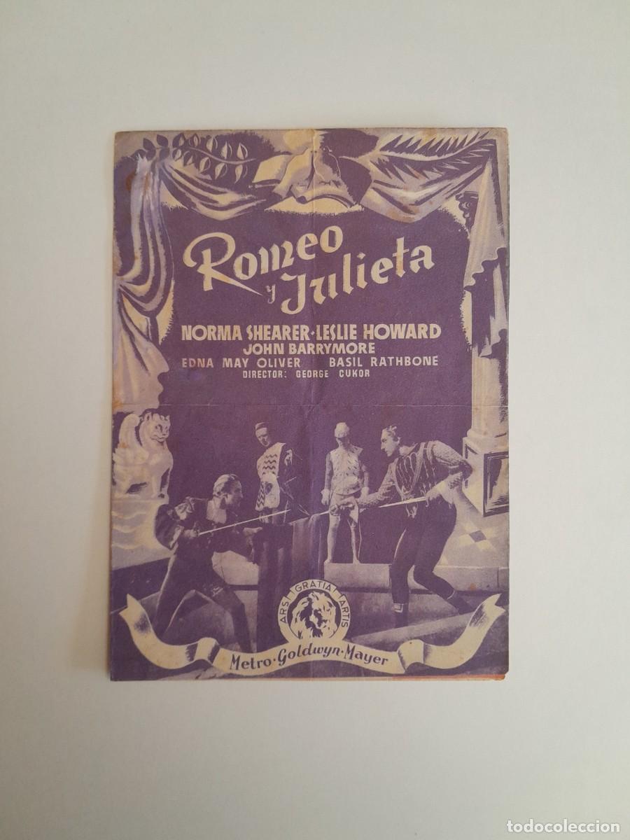 Cine: PUBLICIDAD 'ROMEO Y JULIETA' DE GEORGE CUKOR EN EL CINEMA VALLS (VALLS, 1940)