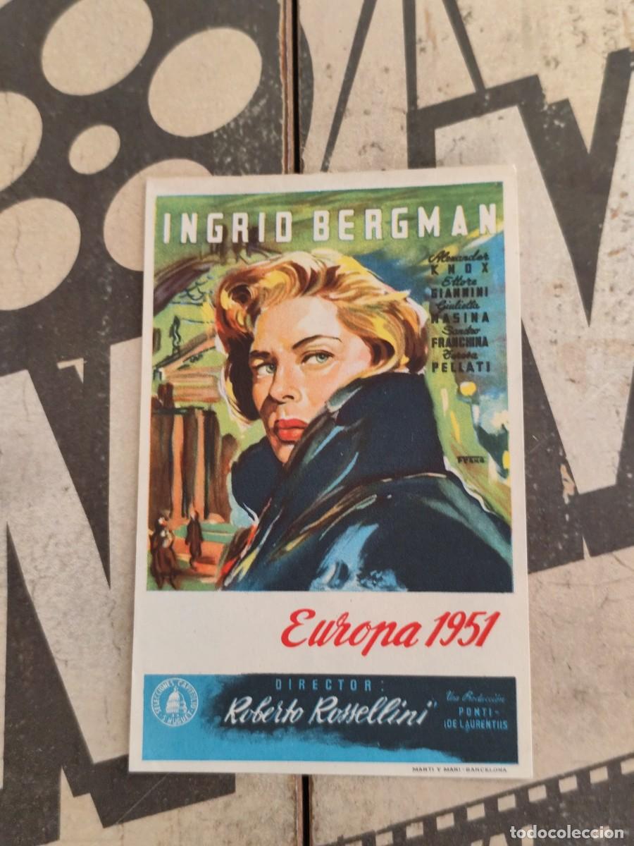 Cine: Europa 1951 sin Publicidad
