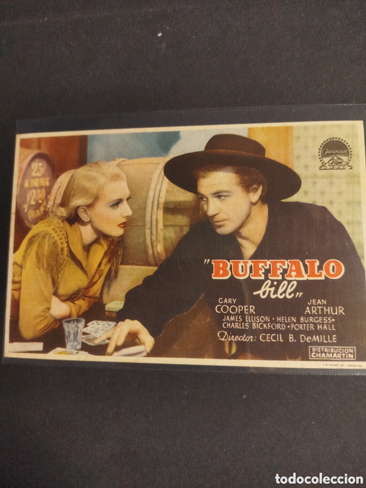 Cine: BUFFALO BILL S/PUBLICIDAD