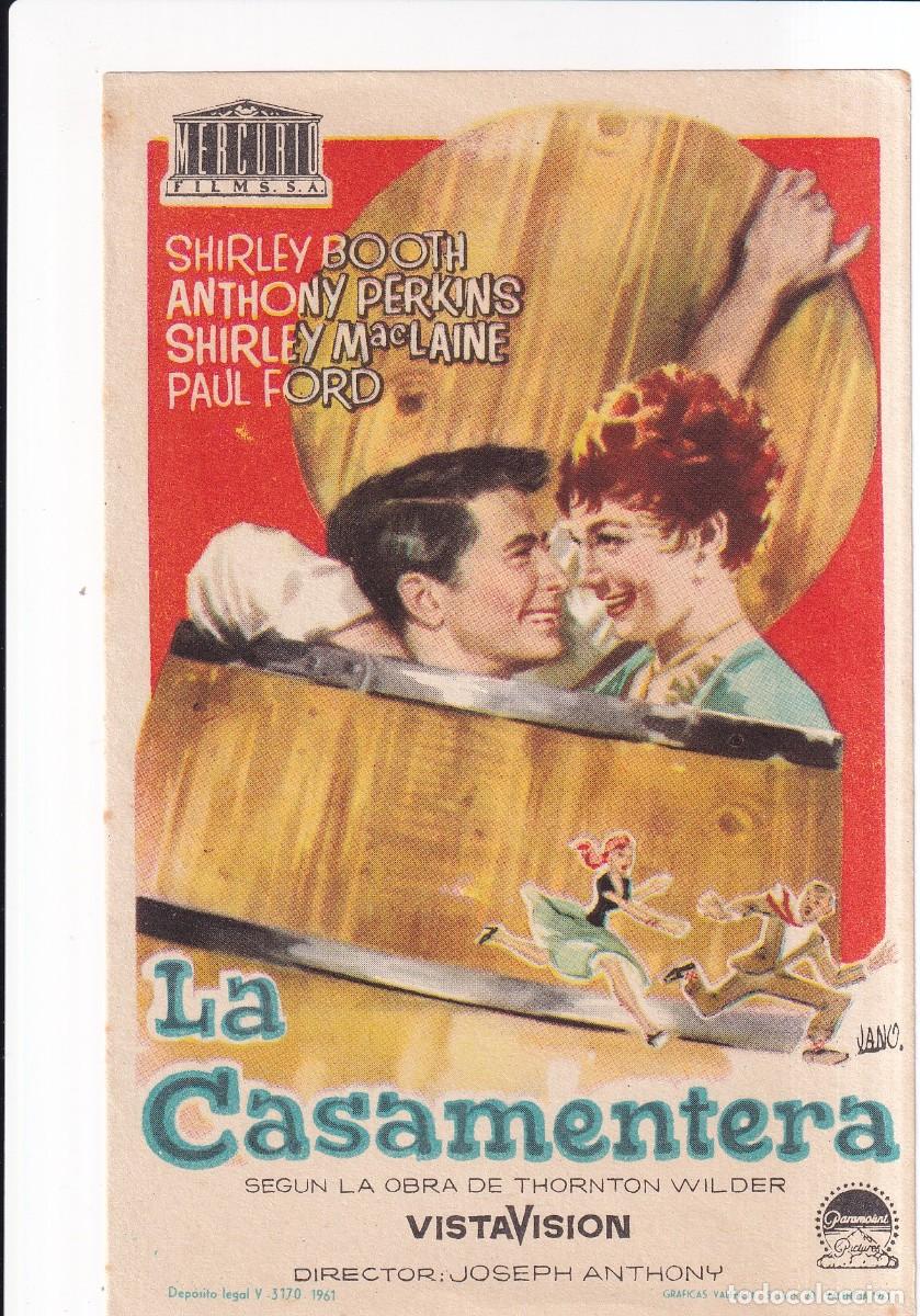 Cine: LA CASAMENTERA : SHIRLEY BOOTH, ANTHONY PERKINS