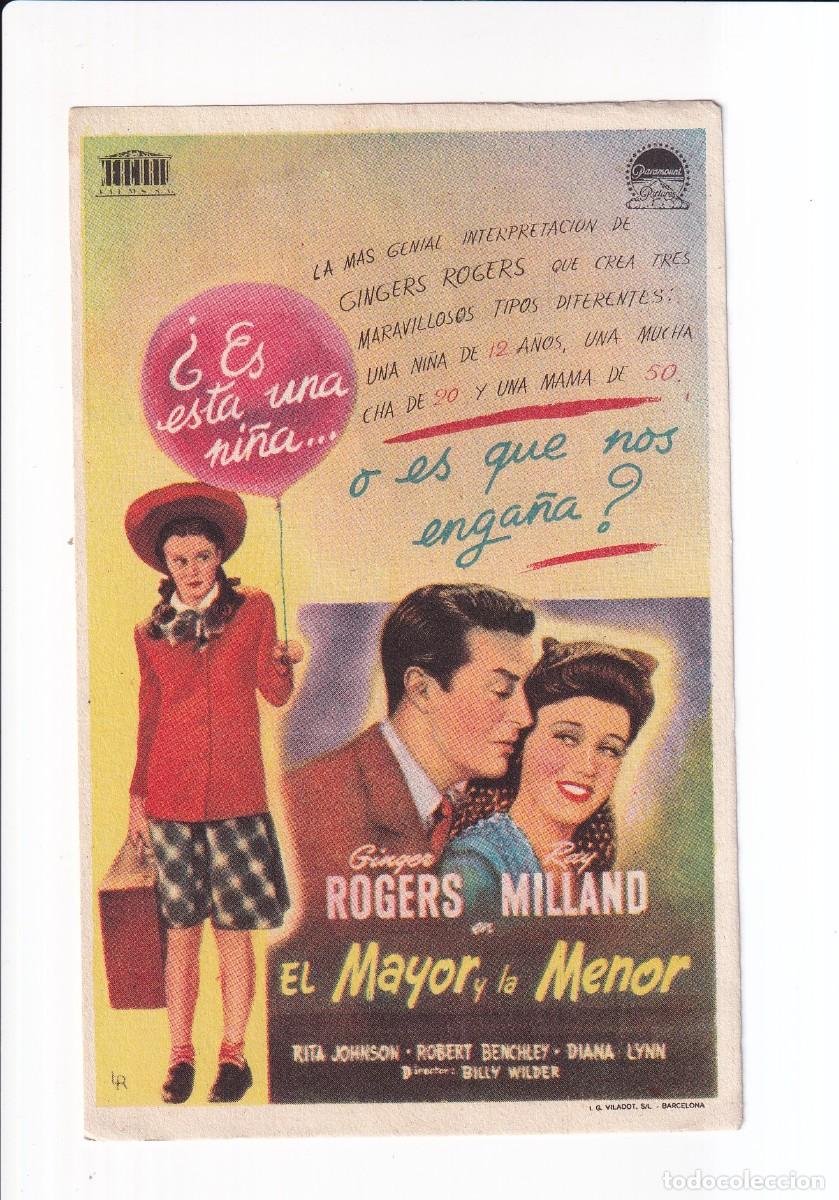 Cine: EL MAYOR Y LA MENOR : GINGER ROGERS
