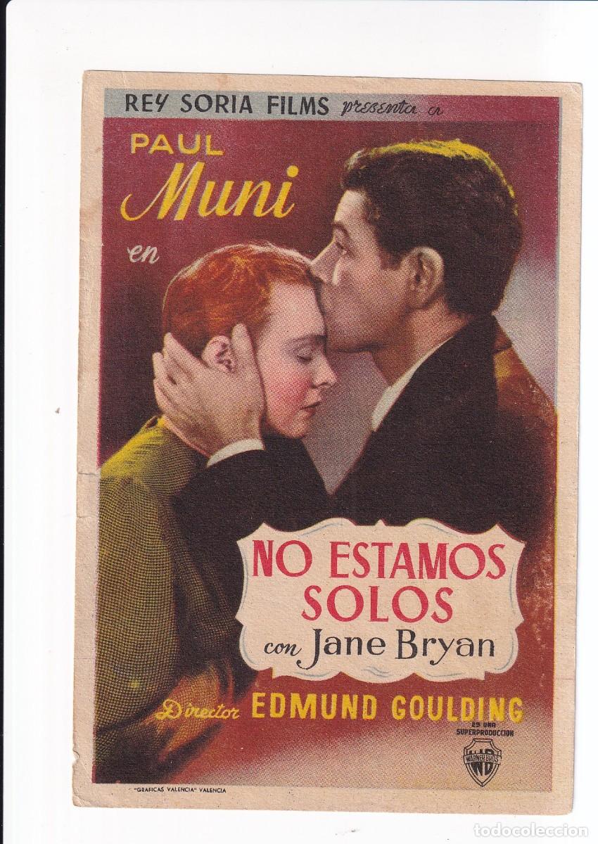Cine: NO ESTAMOS SOLOS : PAUL MUNI