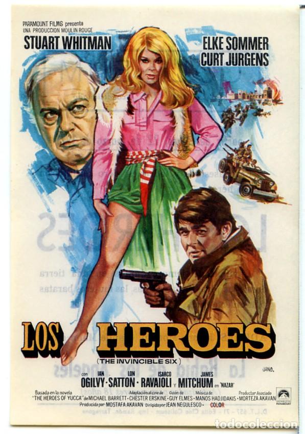 Cine: PROGRAMA, PROSPECTO,FOLLETO DE MANO ORIGINAL LOS HEROES CINE COLISEUM TARRAGONA