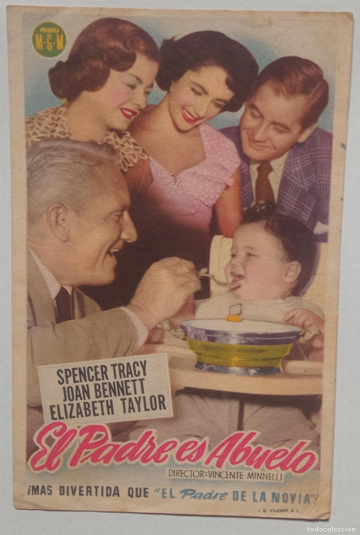 Cine: PROGRAMA DE CINE. SPENCER TRACY. JOAN BENNETT. EL PADRE ES ABUELO - Foto 1