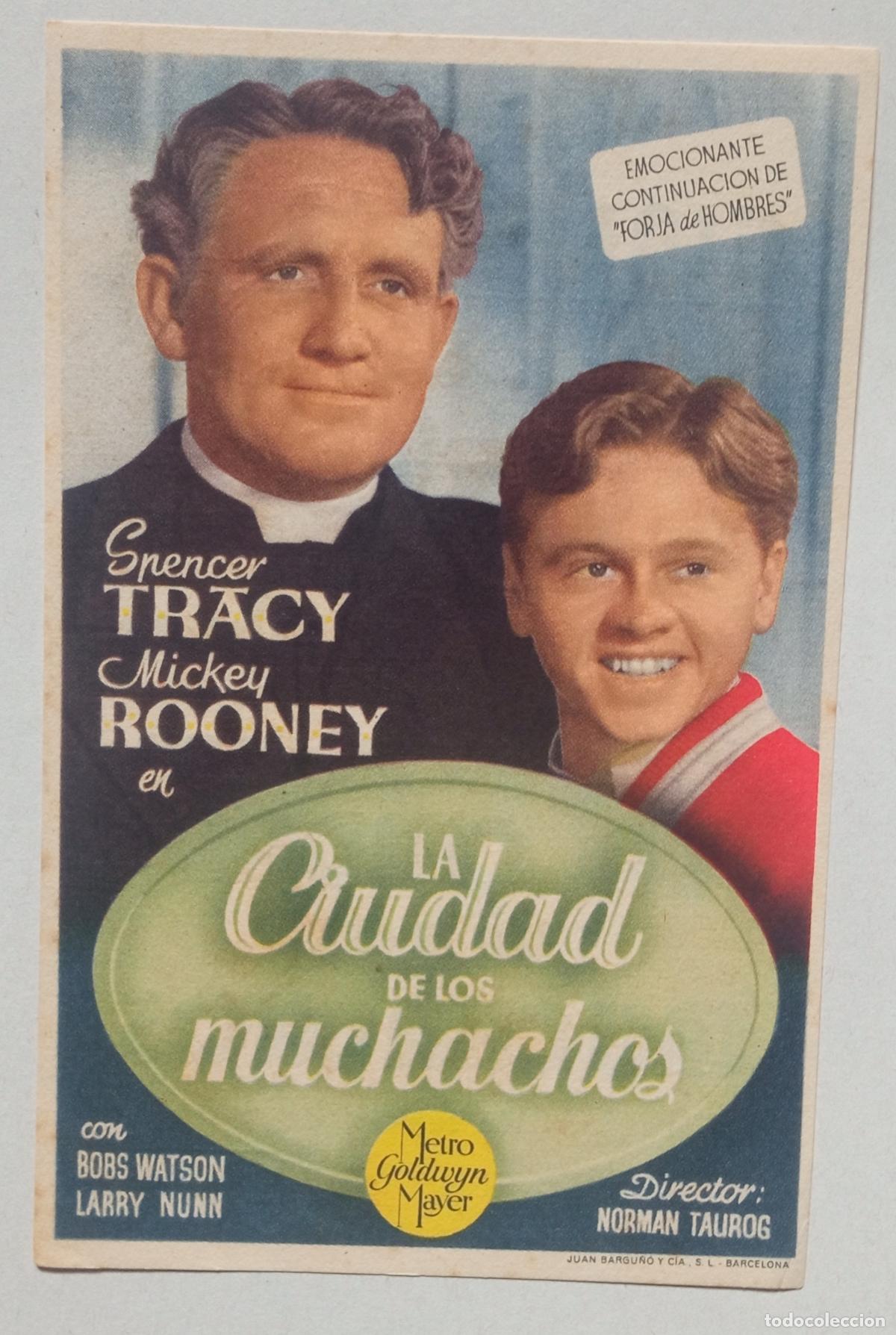 Cine: PROGRAMA DE CINE. SPENCER TRACY. MICKEY ROONEY. LA CIUDAD DE LOS MUCHACHOS. CINE AVENIDA. LAS PALMAS