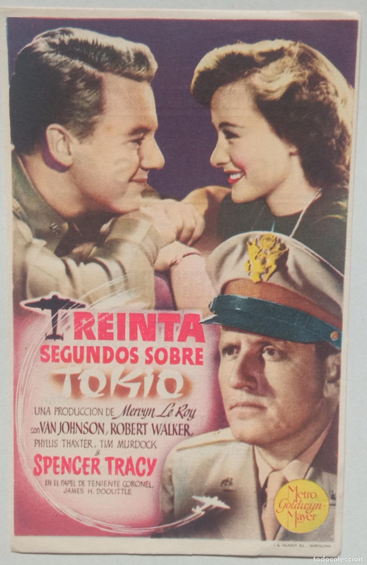 Cine: PROGRAMA DE CINE. SPENCER TRACY.TREINTA SEGUNDOS SOBRE TOKIO. CINE CUY&Aacute;S. LAS PALMAS