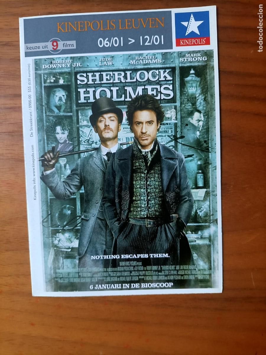 Cine: PROGRAMA. SHERLOCK HOLMES, (NOTHING ESCAPES THEM) NADA SE LES ESCAPA. ES DOBLE C/P.