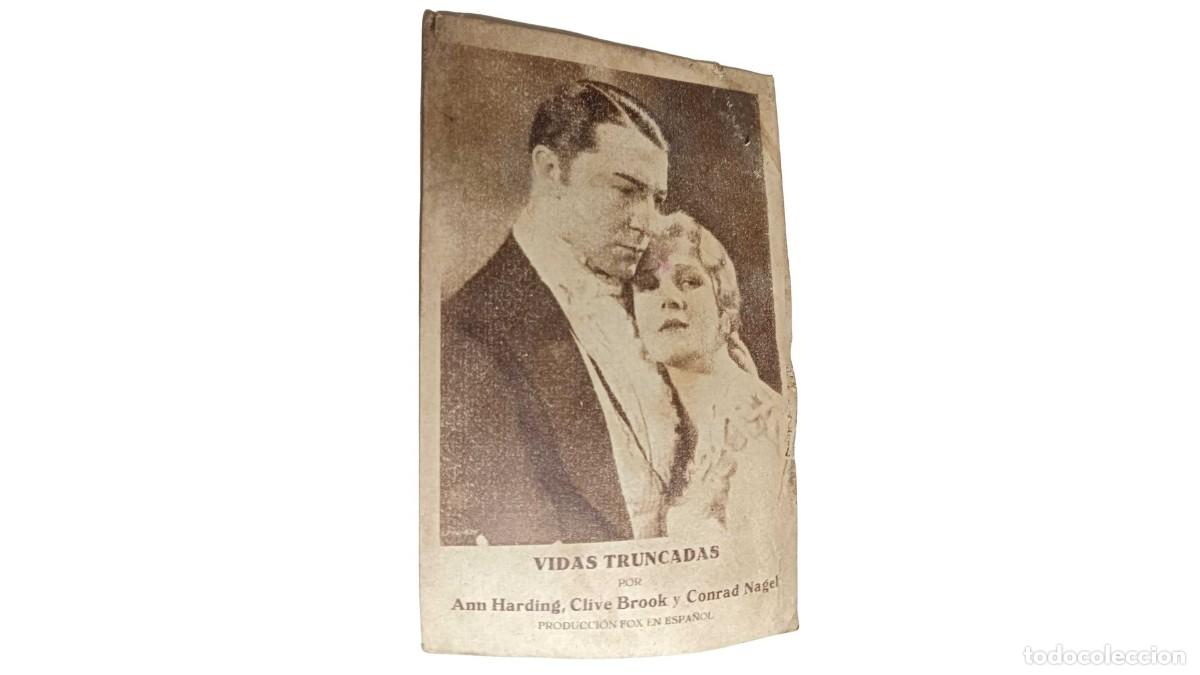 Cine: PROGRAMA DE CINE ANTIGUO &rdquo;VIDAS TRUNCADAS&rdquo; - ATENEU CATALANISTA REPUBLIC&Agrave; - PRODUCCI&Oacute;N FOX - 1931