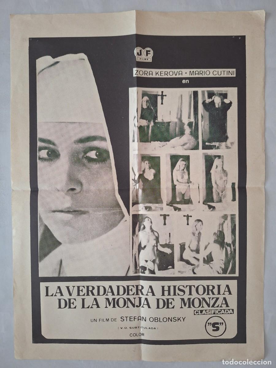 Cine: ANTIGUO CARTEL CINE LA BERDADERA HISTORIA DE LA MONJA DE MONZA CLASIFICADA S RV P-2018