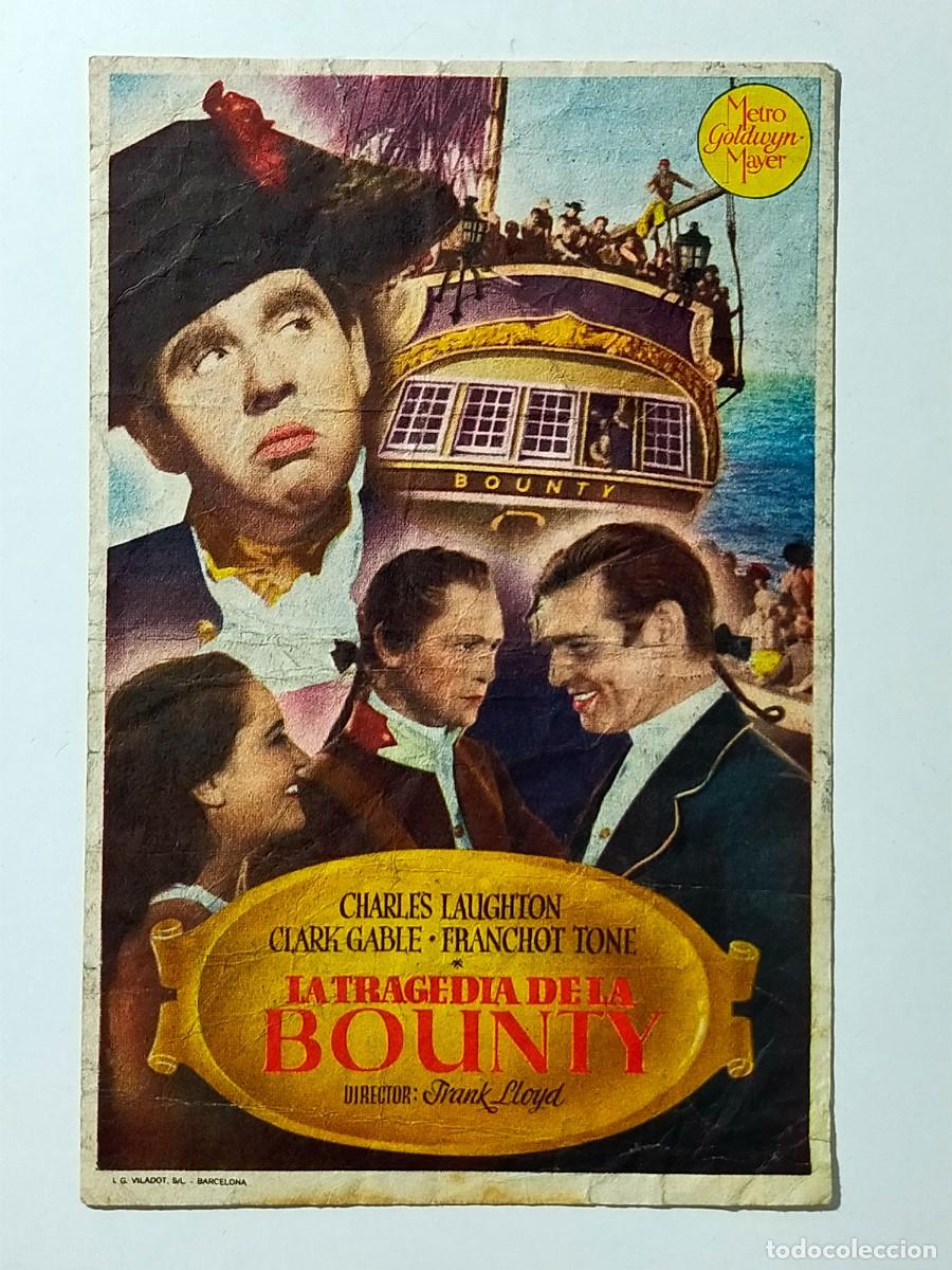 Cine: Programa Sencillo Orig: LA TRAGEDIA DE LA BOUNTY. Clark Gable, Charles Laughton. - Ideal Cinema
