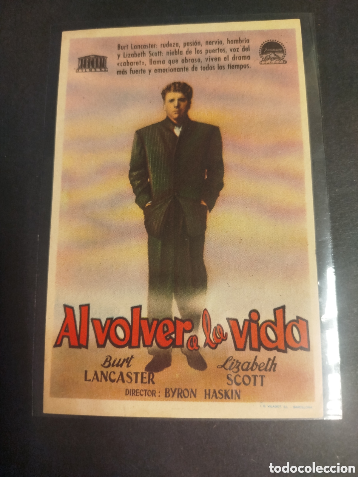 Cine: AL VOLVER A LA VIDA C/PUBLICIDAD