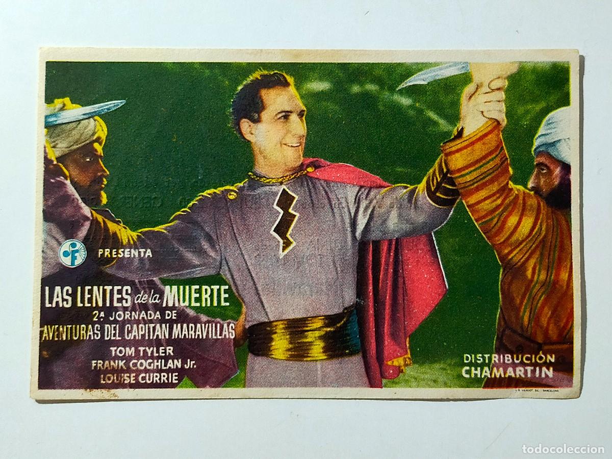 Cine: Programa Sencillo Orig: LAS LENTES DE LA MUERTE. Tom Tyler, F. Coaghlan - Cine Estribela, Pontevedra