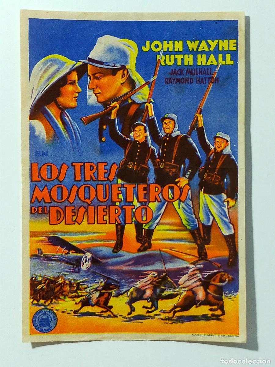 Cine: Programa Sencillo Orig: LOS TRES MOSQUETEROS DEL DESIERTO. John Wayne - Gran Cinema, Cine Sal&oacute;n.