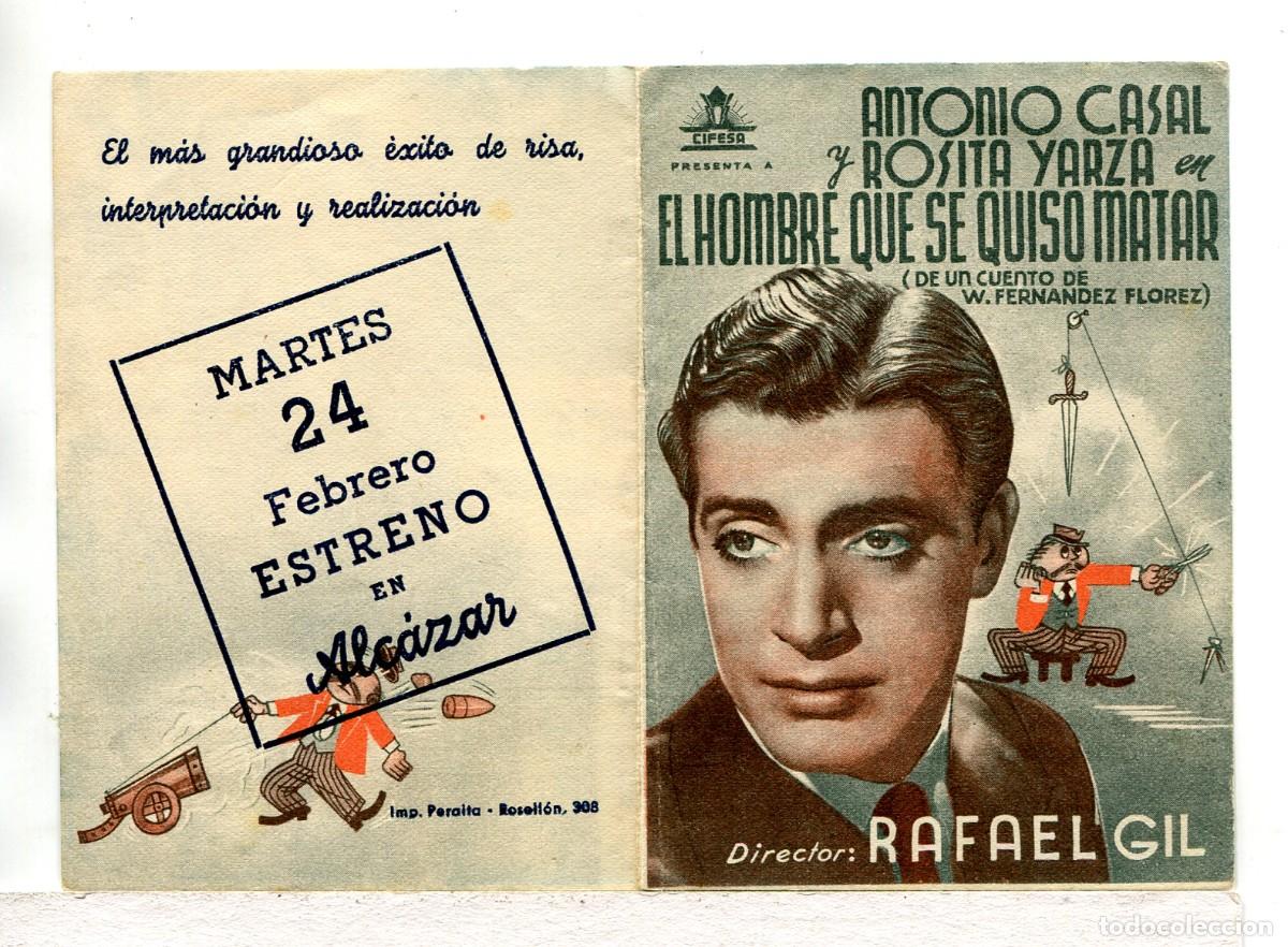 Cine: EL HOMBRE QUE SE QUISO MATAR, con Antonio Casal.