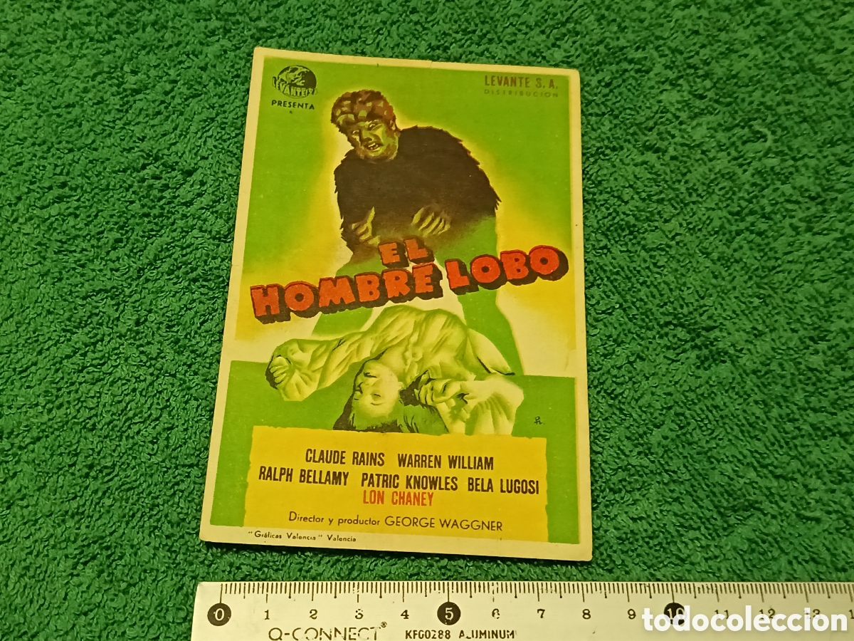 Cine: 52/ PROGRAMA DE CINE , A&Ntilde;OS 40 , EL HOMBRE LOBO